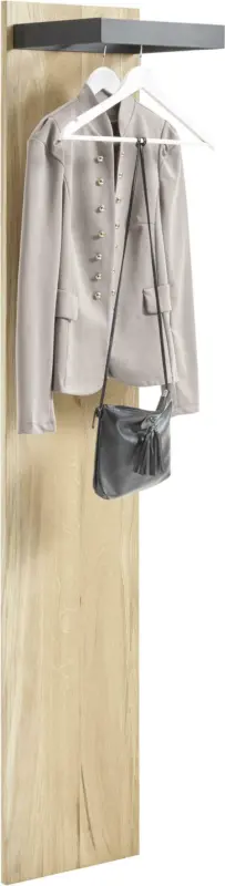 Garderobenpaneel 'Lucio' , aus Eiche