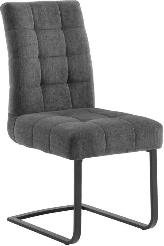 Schwingstuhl in Schwarz/Dunkelgrau