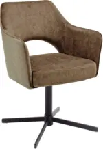 mömax Armlehnstuhl in Rostfarben