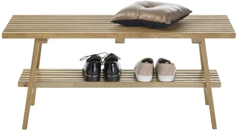 Garderobenbank in Eiche massiv