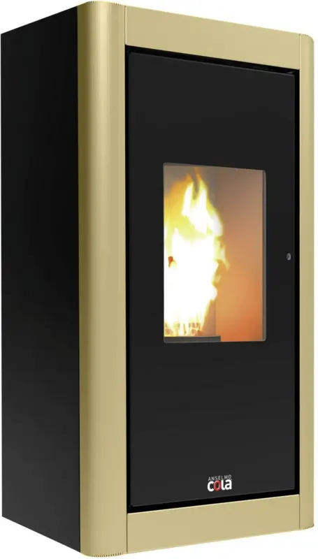 Kaminofen 76457CH in Schwarz/Champagner
