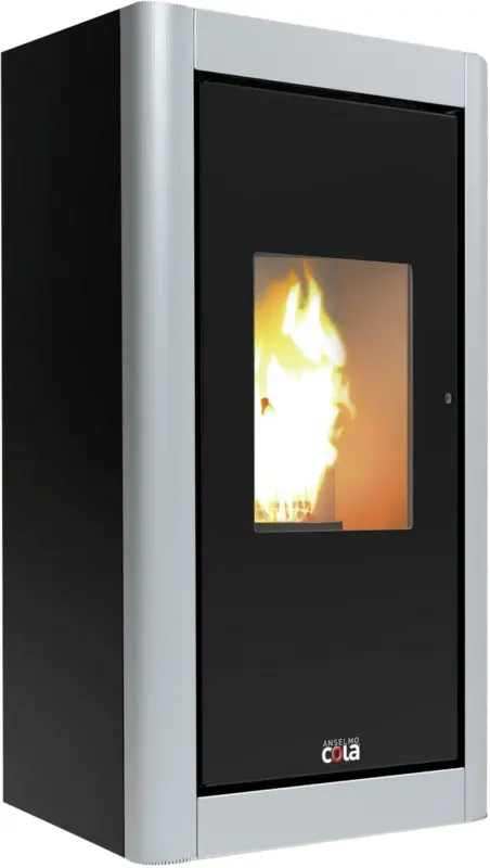 Kaminofen 76458P in Schwarz/Perlmutt