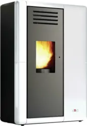 Kaminofen Cupido in Weiß