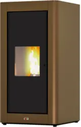 Kaminofen Pop in Bronzefarben