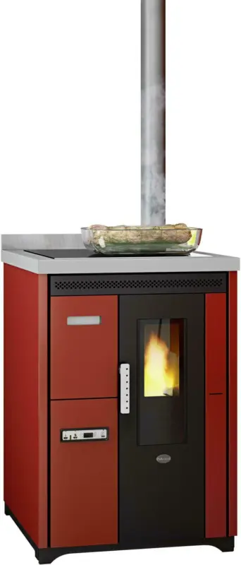 Pelletk&uuml;chenherd Nina in Rot