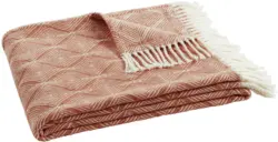 Decke Samira in Natur/Orange ca. 130x170cm