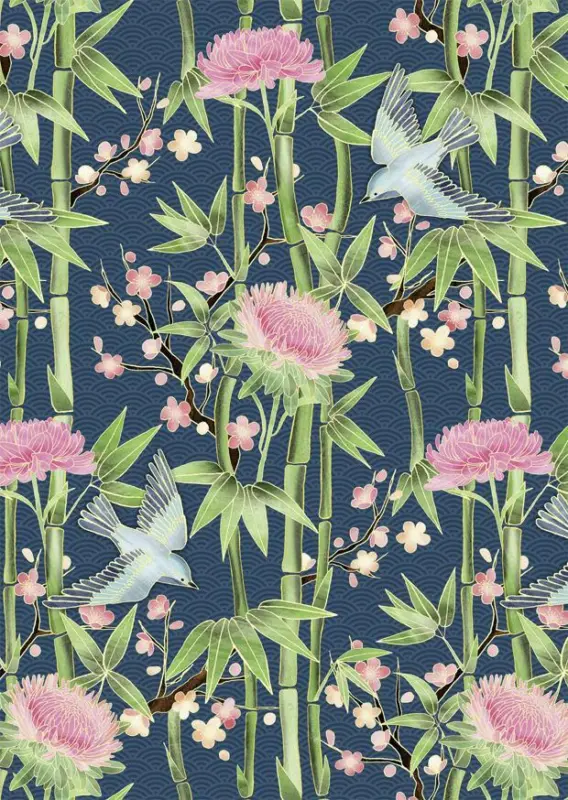 Postkarte Junique in Bunt