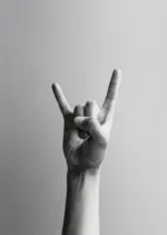 mömax Postkarte Junique in Grau/Schwarz