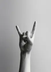 Postkarte Junique in Grau/Schwarz