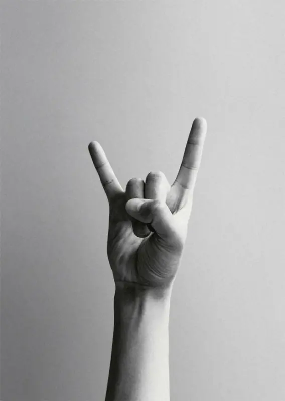 Postkarte Junique in Grau/Schwarz