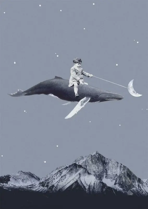 Postkarte Junique in Bunt