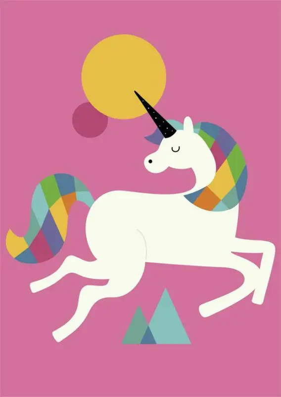 Postkarte Junique in Bunt