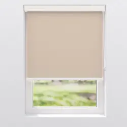Verdunklungsrollo in Beige ca. 110x175cm