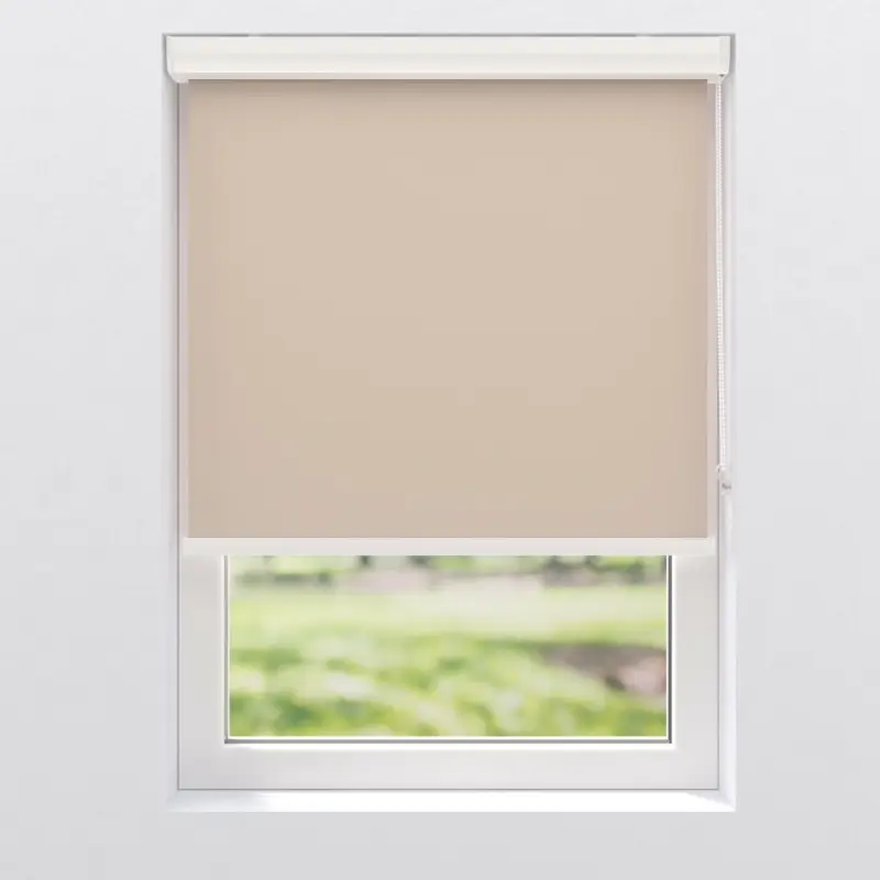 Verdunklungsrollo in Beige ca. 110x175cm