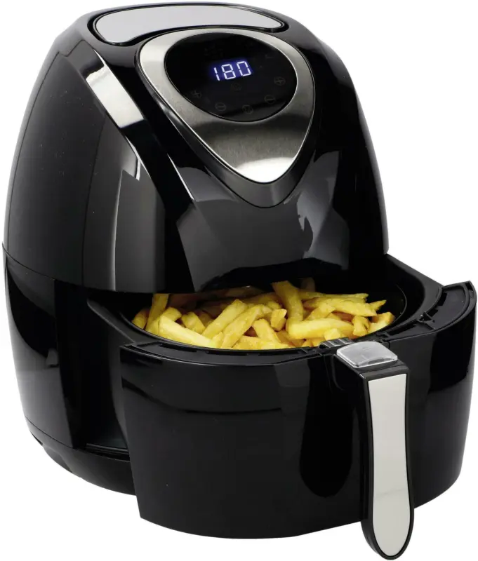 Heißluftfriteuse 1400W in Schwarz