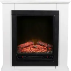 Elektrokamin 1800W weiß Flammeneffekt Geneva