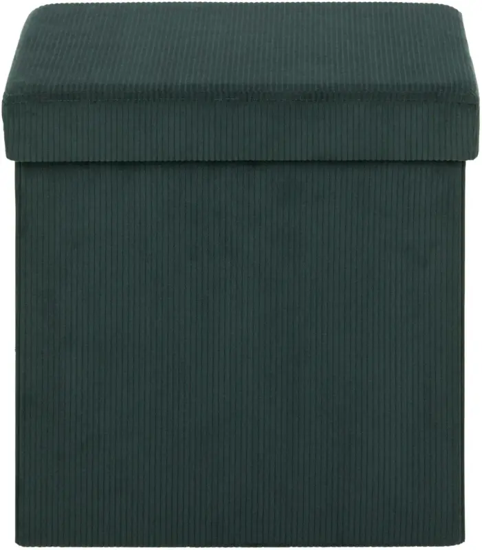 Sitzbox Cord aus Kord in Dunkelgrün