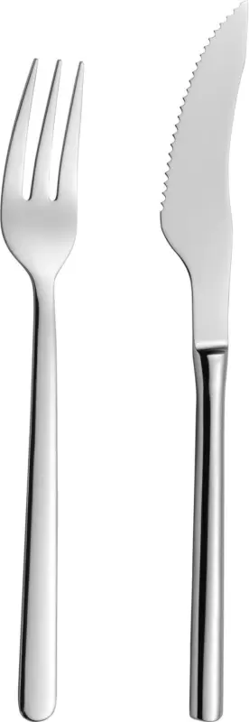 Pizzabesteck Gourmet aus Edelstahl, 2er Set