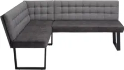 Eckbank in Grau ca. 155x86x195cm