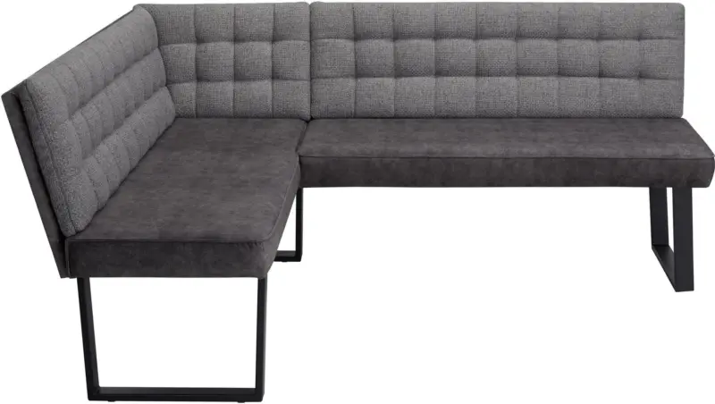 Eckbank in Grau ca. 155x86x195cm