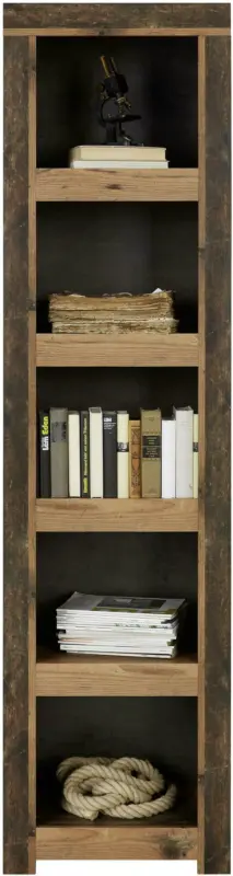 Regal in Braun/Dunkelgrau