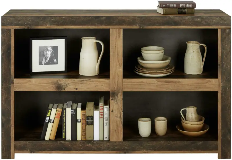 Regal in Braun/Dunkelgrau