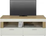 mömax TV-Element in Weiß/Eichefarben