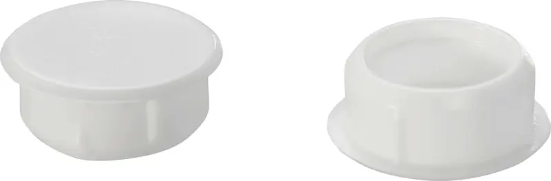 Abdeckkappen Elisa in Weiß 10er Pack