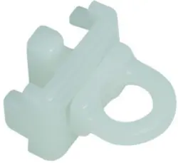 Vorhangschienenzubehör Tom in Weiß 4er Pack