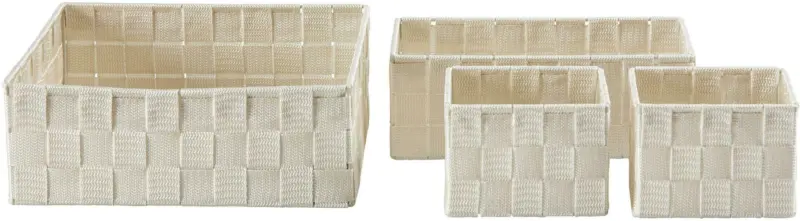 Korbset Kelly in Beige, 4 Stk.