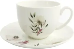 Kaffetasse mit Untertasse Amelie aus Keramik ca. 220ml