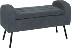 Sitzbank aus Kord in Grau