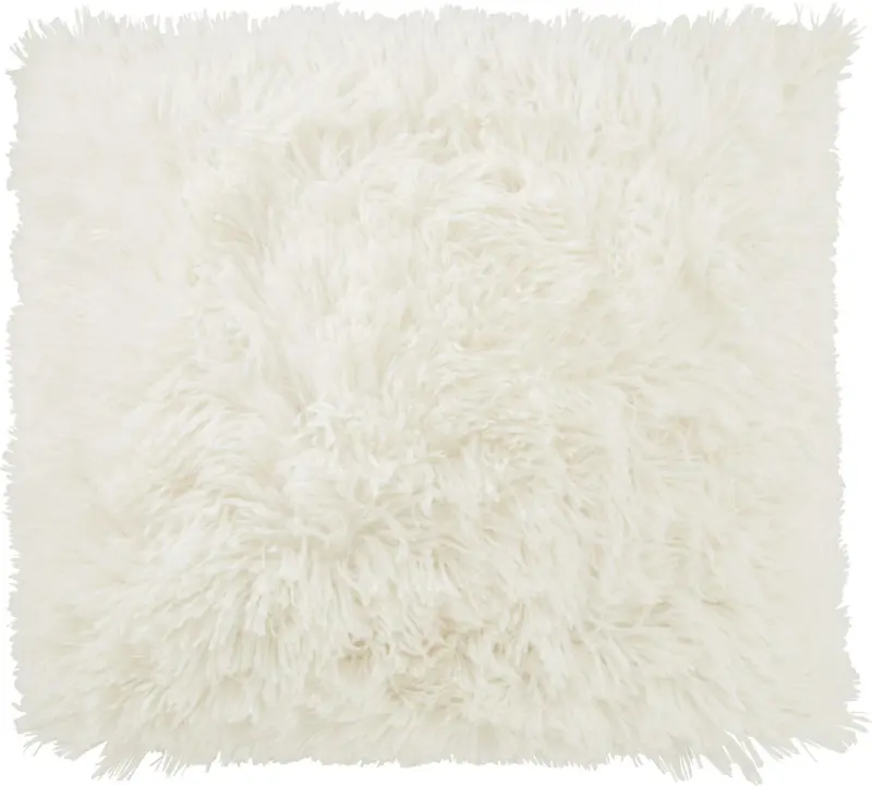 Zierkissen Fluffy in Weiß ca. 45x45cm
