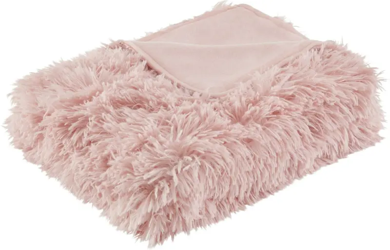 Kuscheldecke Fluffy in Rosa ca. 130x180cm