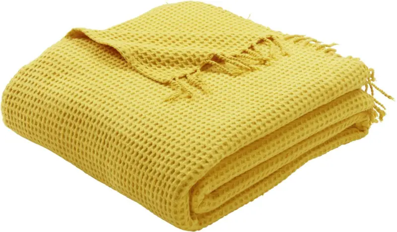 Decke Alice in Gelb ca. 150x180cm