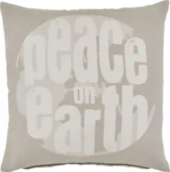 Zierkissen Peace in Beige ca. 45x45cm