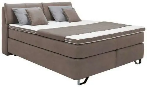 Boxspringbett in Hellbraun ca. 180x200cm