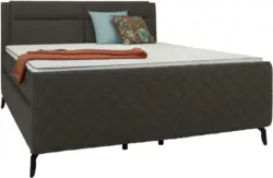 Boxspringbett in Taupe ca. 160x200cm
