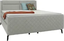 Boxspringbett in Silberfarben ca, 180x200cm
