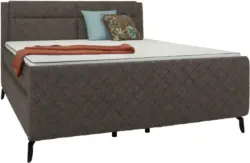 Boxspringbett in Dunkelbraun ca. 180x200cm