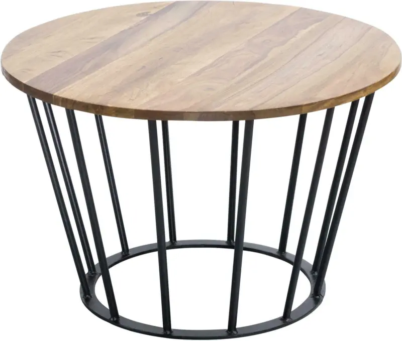 Couchtisch 'WL5.681' Ø ca. 62 cm, aus Sheesham