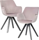 mömax Dornbirn - Ihr Trendmöbelhaus in Dornbirn Armlehnstuhl-Set 'WL6.120', 2-er Set, rosa