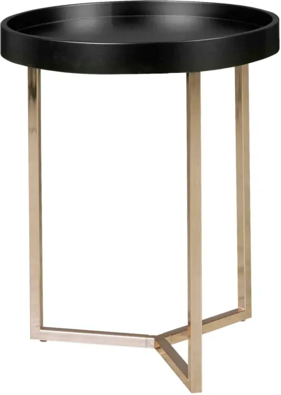 Beistelltisch 'WL5.238' Ø ca. 40 cm, schwarz