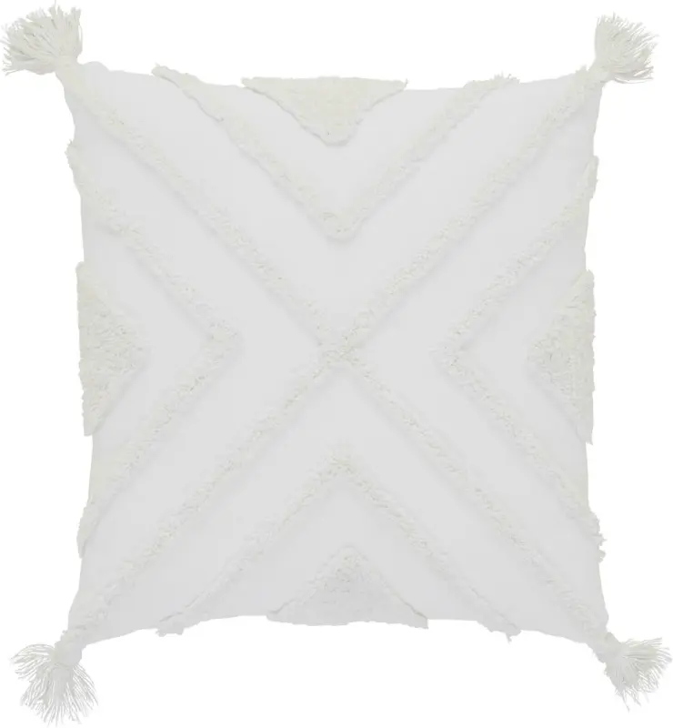 Zierkissen Nouria in Weiß ca. 50x50cm