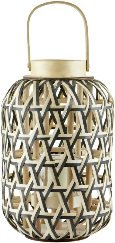 Laterne Pentagon aus Kiefer massiv