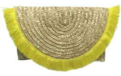 Handtasche Tassels aus Stroh