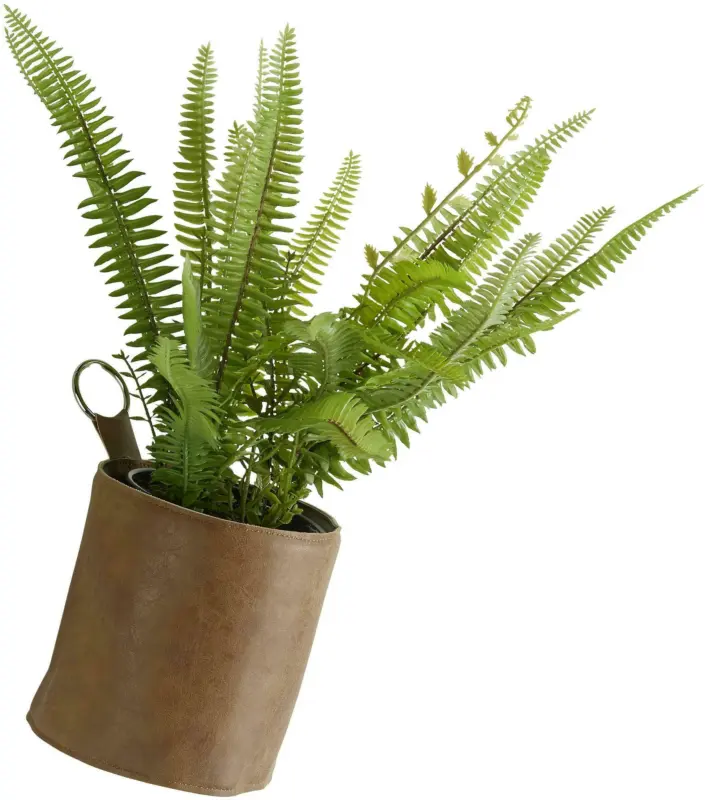 Übertopf Mette Lederlook Ø ca. 12,5cm