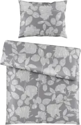 Bettwäsche Thea in Grau ca. 140x200cm