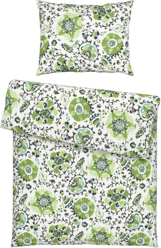 Bettwäsche Aisha in Grün ca. 140x200cm