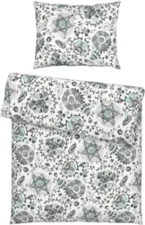 Bettwäsche Aisha in Grau ca. 140x2500cm